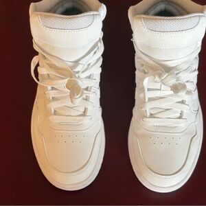 Adidas White Hightop Sneakers 6.5